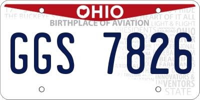 OH license plate GGS7826