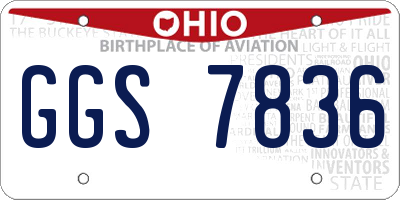 OH license plate GGS7836