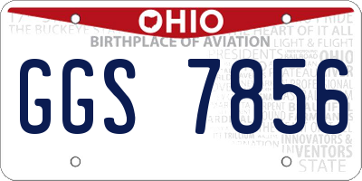 OH license plate GGS7856
