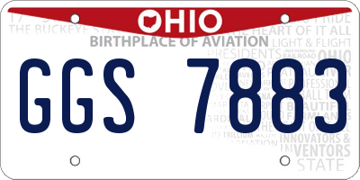 OH license plate GGS7883