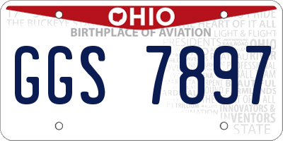 OH license plate GGS7897