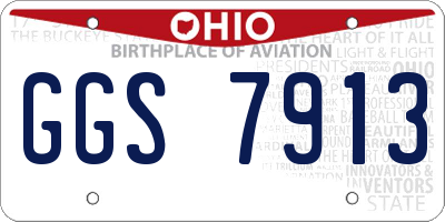 OH license plate GGS7913