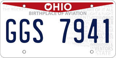 OH license plate GGS7941