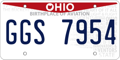 OH license plate GGS7954