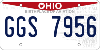 OH license plate GGS7956