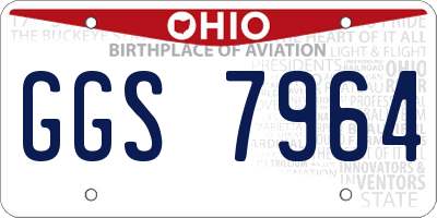 OH license plate GGS7964