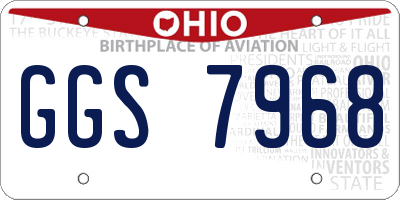 OH license plate GGS7968