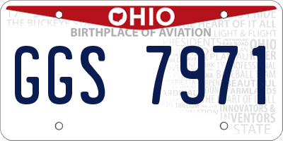 OH license plate GGS7971