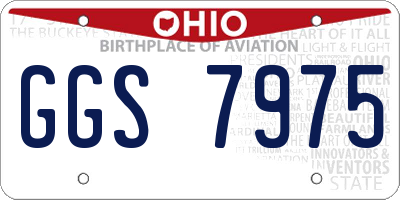 OH license plate GGS7975