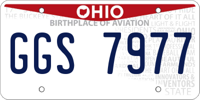 OH license plate GGS7977