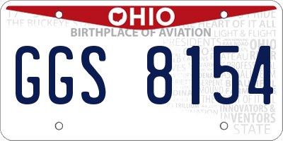 OH license plate GGS8154