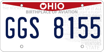 OH license plate GGS8155