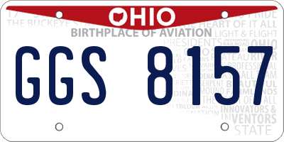 OH license plate GGS8157