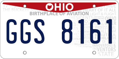 OH license plate GGS8161