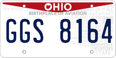 OH license plate GGS8164