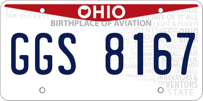 OH license plate GGS8167