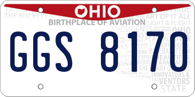 OH license plate GGS8170