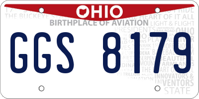 OH license plate GGS8179