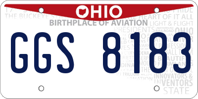 OH license plate GGS8183