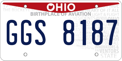 OH license plate GGS8187