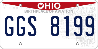 OH license plate GGS8199