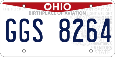 OH license plate GGS8264