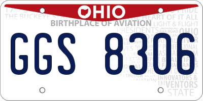OH license plate GGS8306