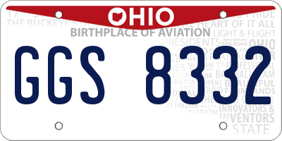 OH license plate GGS8332