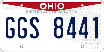 OH license plate GGS8441
