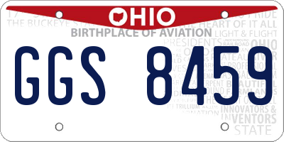 OH license plate GGS8459