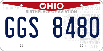 OH license plate GGS8480