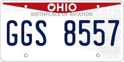 OH license plate GGS8557