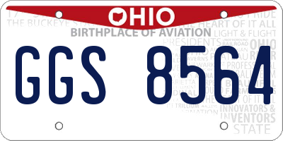 OH license plate GGS8564