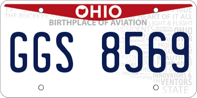 OH license plate GGS8569
