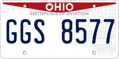 OH license plate GGS8577