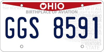 OH license plate GGS8591