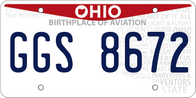 OH license plate GGS8672