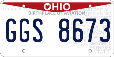 OH license plate GGS8673