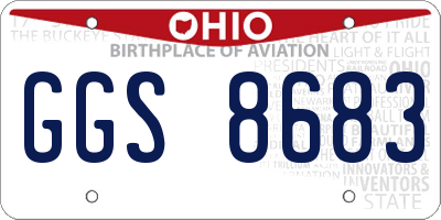 OH license plate GGS8683