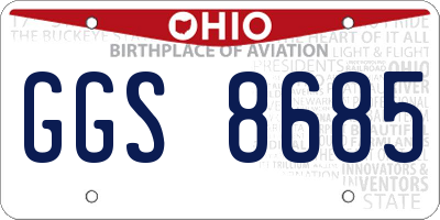 OH license plate GGS8685