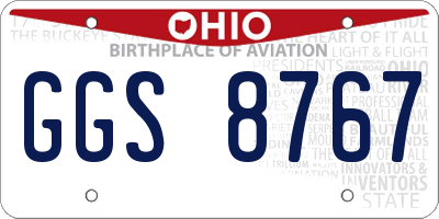 OH license plate GGS8767