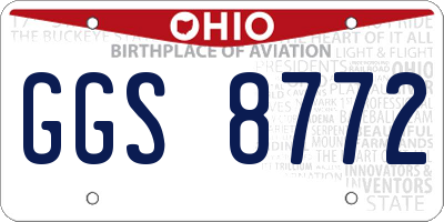 OH license plate GGS8772
