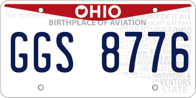 OH license plate GGS8776