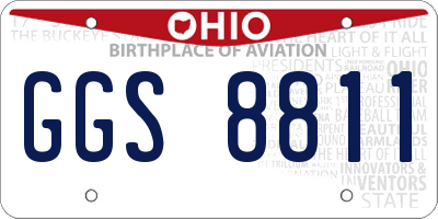 OH license plate GGS8811