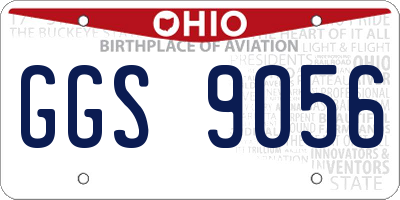 OH license plate GGS9056