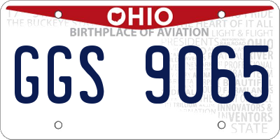 OH license plate GGS9065