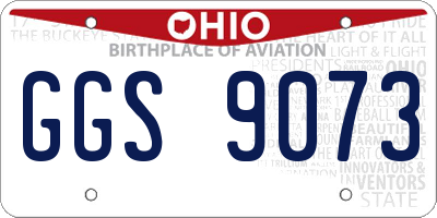 OH license plate GGS9073
