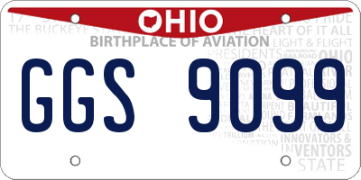 OH license plate GGS9099