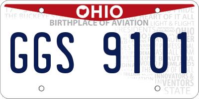 OH license plate GGS9101