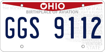 OH license plate GGS9112